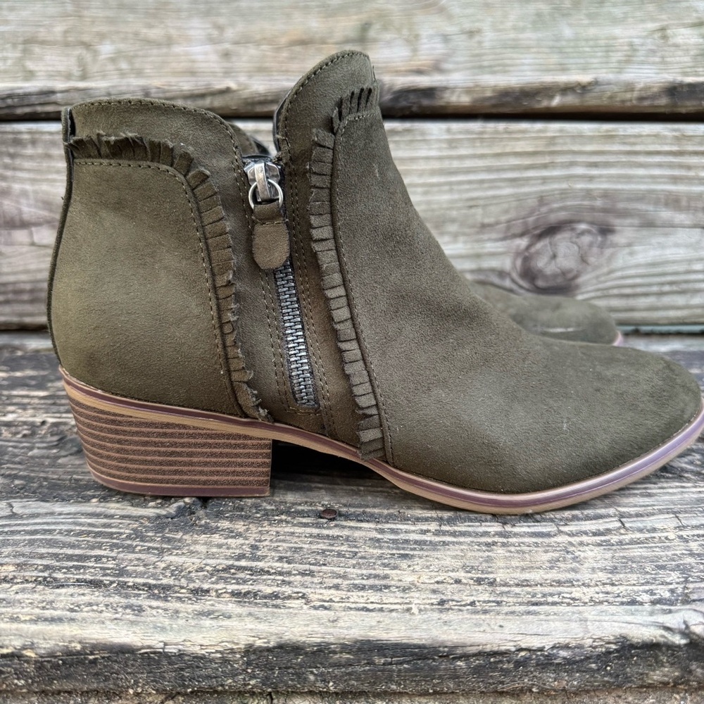 Mia Army Green Booties